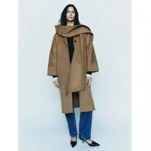 ZARA DOUBLE SIDED 100% WOOL COAT ZW COLLECTION